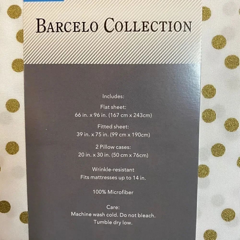 🛍Barcelo Collection 4 PC Sheet Set . Size: Twin - Picture 6 of 9